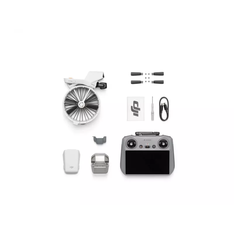 Droon DJI Flip 4 48 MP kaameraga, 4K (3840x2160), 3110 mAh aku, 16 m/s, 14 000 m ulatus, 4 rootorit, 0,249 kg, must/valge