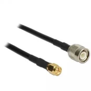 Koaksiaalkaabel DeLOCK 89510 RG-58 C/U 2,5 m TNC SMA Must