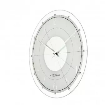 NeXtime kell 8125 Fancy Round, Ø43 cm, sein, valge/hõbedane