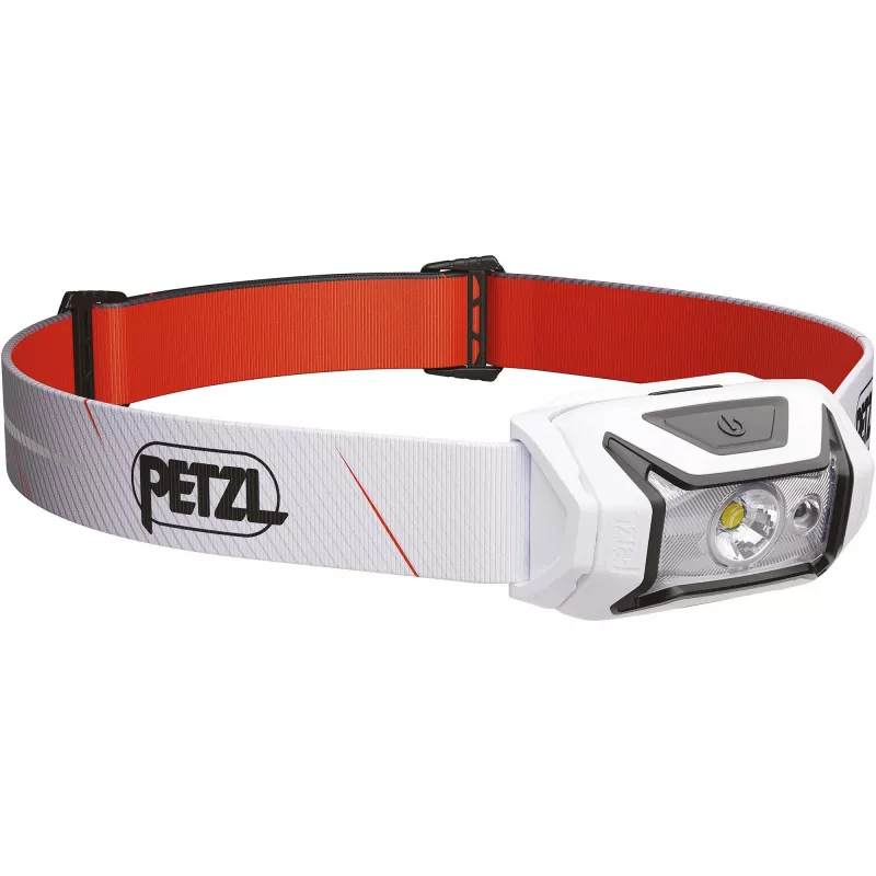 Pealamp Petzl TIKKA CORE 450 lm valge — laetav pealamp, kompaktne käed-vabad valgustus