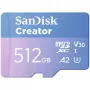 SanDisk Creator MicroSD mälukaart 512GB, kiire andmeedastus kuni 190 MB/s
