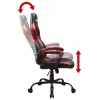 Subsonic SA5642-IM1 kontoritool polsterdatud istme ja seljatoega must punane