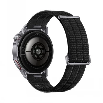 Nutikell HUAWEI GT Runner 2 — 1,32 tolli (3,35 cm) AMOLED 466×466, titaanist korpus, GPS, fluor elastomeerist must rihm