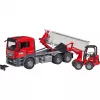 Veoauto ja roomikukomplekt BRUDER MAN TGS Truck Multivärviline
