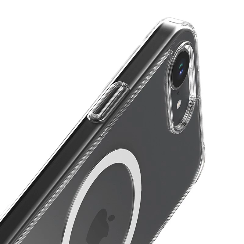 Crong läbipaistev MagSafe-ümbris iPhone 16e jaoks — läbipaistev kaitsekest, MagSafe-ühilduv