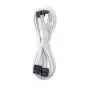 CableMod C-Series Pro ühenduskaabel - Variant A, 90°, 16-kontaktiline kuni 2x8-kontaktiline PCIe, valge