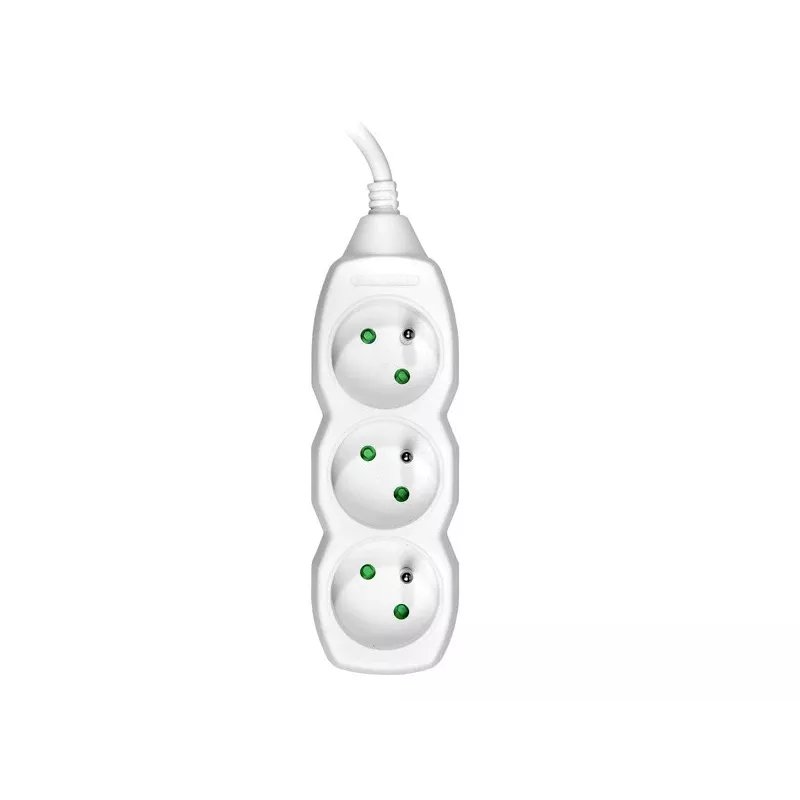 Tracer PowerCord pikendusjuhe, 3 pistikupesa, 3 m, valge