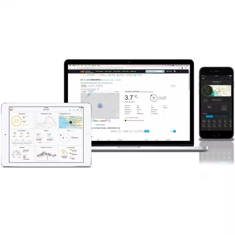 Bresser Optics 7002580 digitaalne ilmajaam Must AC Wi-Fi