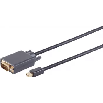 DisplayPort–VGA-kaabel ShiverPeaks 1m Mini DisplayPort 1.2 to VGA, must