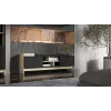Cama RTV PORTO 2D Kapp 150x38x50 tamm/must