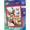 Värvi-numbrite-järgi komplekt Ravensburger CreArt Happy Deer — nummerdatud lõuendimaalimiskomplekt