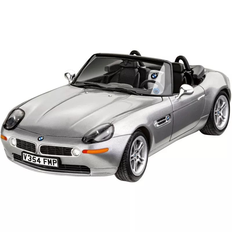 Mudelauto REVELL BMW Z8 1:24 survevalukomplekt, kokkupandud mudel väljapanekuks