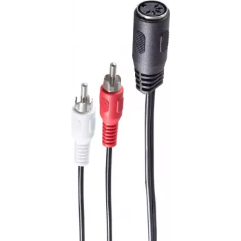 Audio kaabel ShiverPeaks BS10501 0.2m DIN (5-pin) 2 x RCA Must