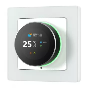 Nutitermostaat Avatto WT20R-EH-16A-W-WiFi — Wi‑Fi juhtimine, 16A relee, valge