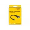 DeLOCK Adapter USB USB-C to RS-232 D-Sub 9 pin male 0.25 m