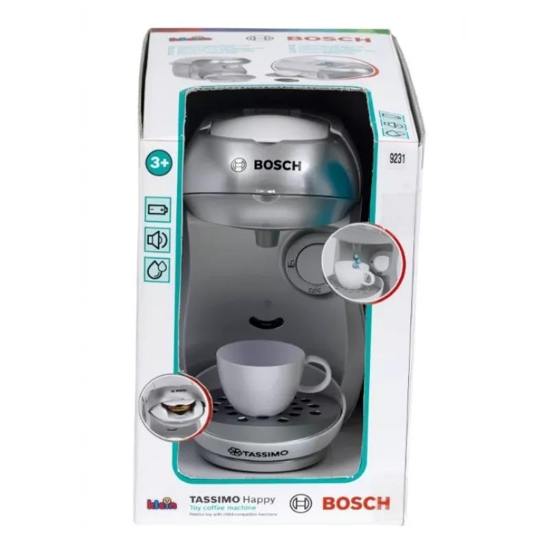 Kohvimasin KLEIN Bosch Tassimo 9231 – mängukohvimasin, hõbedane, laste rollimäng