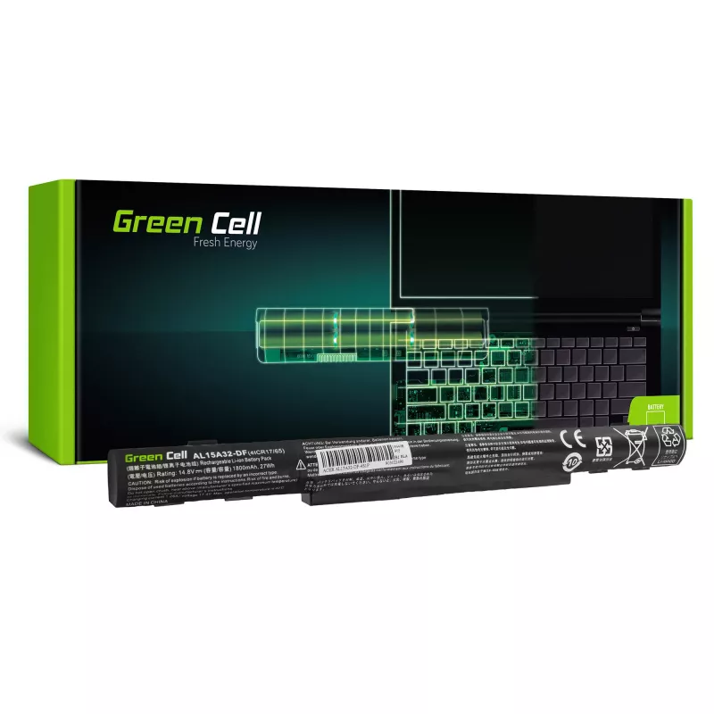 Aku roheline Cell AC68 Acer E5-573 E5-573G E5-573TG V3-574 V3-574G TravelMate P277 jaoks
