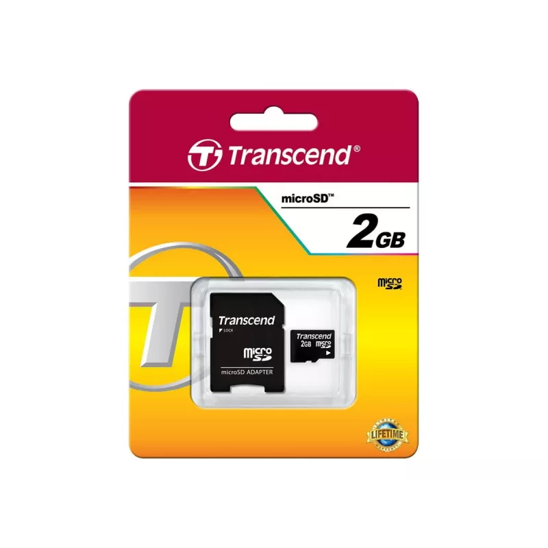 Flash Card Transcend 2GB MicroSD TS2GUSD