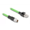 Võrgukaabel DeLOCK M12-kaabel X-kodeeritud 8-pin isane RJ45 isasele PUR (TPU) 1 m