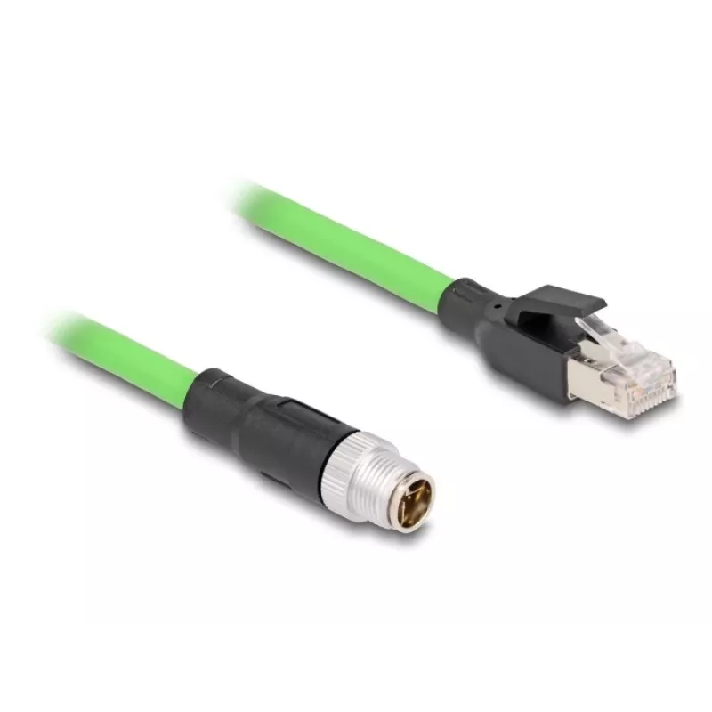 Võrgukaabel DeLOCK M12-kaabel X-kodeeritud 8-pin isane RJ45 isasele PUR (TPU) 1 m