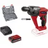 Juhtmeta lööktrell EINHELL Power X-Change TE‑HD 18 Li, 18V, Li‑Ion 4.0 Ah Plus, puuride ja peitlite komplektiga