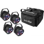 LED PAR valgustikomplekt EUROLITE 4x LED PARty Spot (mudel 20000539) pehme kotiga