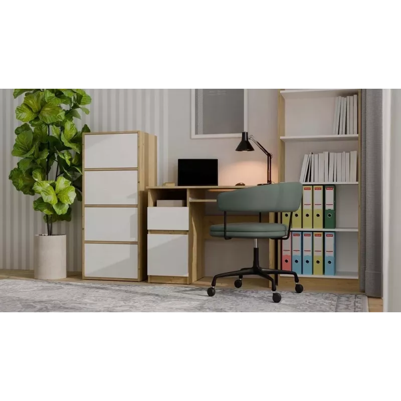 ALMA kummut artisan tamm/valge