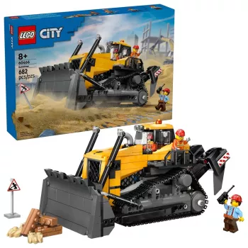 Toy konstruktsioonibuldooser LEGO 60466, City seeria, 682 tk, 3 minifiguuri, soovitatav vanus 8+, mõõtmed 120×240×130 mm