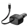 Belkin 75W 2-pordiline sissetõmmatava USB-C kaabliga auto - Kaabel (CCC001HQBK)