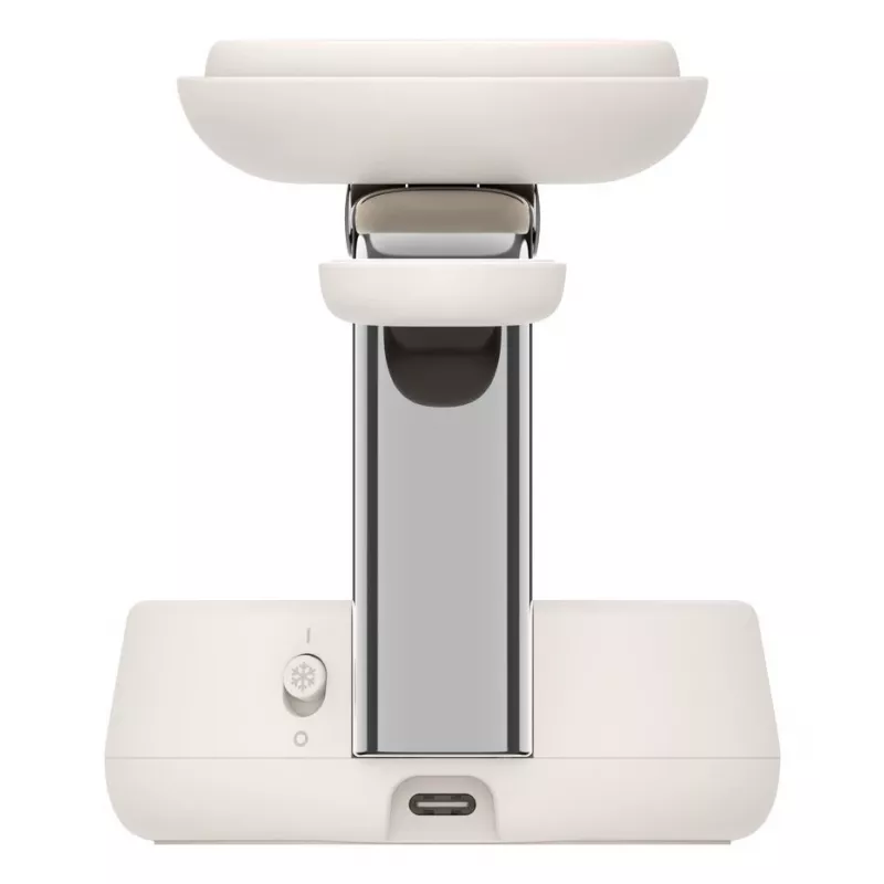Juhtmeta USB-laadija Belkin Qi2 WIZ040KQSD — 25 W, USB toide, 1,5 m kaabel, valge, nutitelefonile nutikellale kõrvaklappidele treeningujälgijale