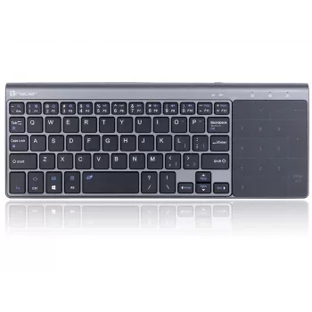 Juhtmevaba RF täissuuruses klaviatuur TRACER TRAKLA46934, QWERTY inglise, 2,4 GHz nano vastuvõtja, membraan, must/hall