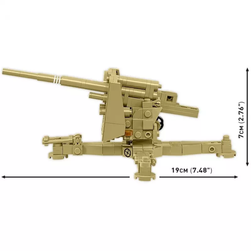 Cobi klotsimudel 8,8 cm Flak 18 — 232 tükki, mõõtkavas 1:35