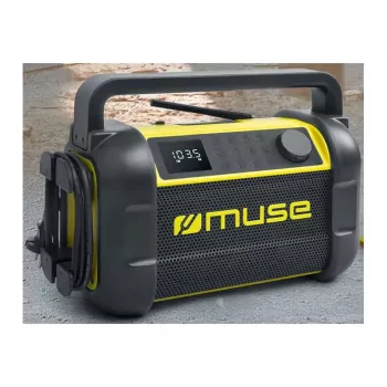 Kaasaskantav raadio Muse M-928 BTY digitaalse tuuneriga FM, 20 W, USB-C, must/kollane