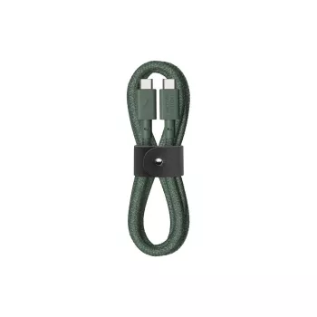 USB-C–USB-C kaabel, Native Union Belt kaabel, 1,2 m, roheline