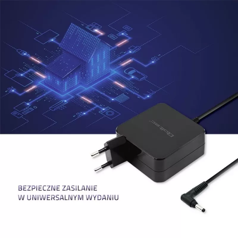 Qoltec 51745 toiteadapter/inverter siseruumidesse 65 W must