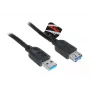 USB 3.0 kaabel Akasa AK-CBUB02-15BK 1,5 m must