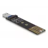 DeLOCK kombomuundur M.2 NVMe PCIe või SATA SSD jaoks USB 3.2 Gen 2 Must