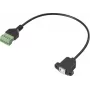 Renkforce USB 2.0 adapterkaabel[1x 2.0 pistikupesa B - 1x klemmühendus] RF-6443972 30 cm (RF-6443972)