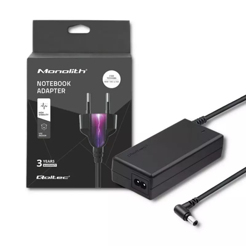Qoltec 50090.90W toiteadapter/muundur Siseruumides Must