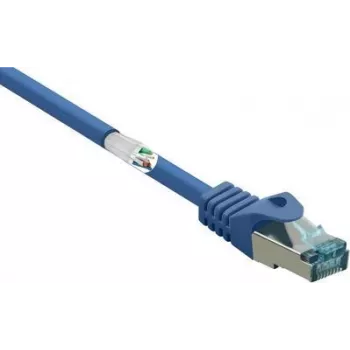 RF-5044976 RJ45 võrgukaabel, paranduskaabel CAT 6a S/FTP 0,50 m sinine, leegiaeglustav 1 tk (RF-5044976)
