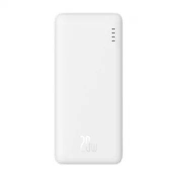 Baseus Airpow Liitiumpolümeer-akupank 10000 mAh 20 W Valge