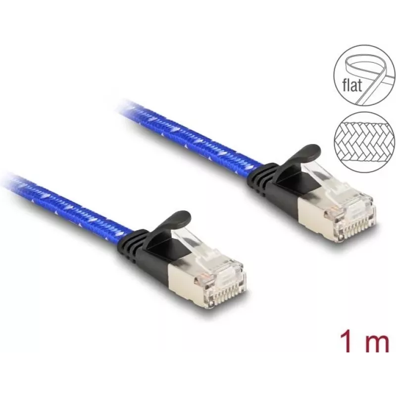 DeLOCK RJ45 lame Cat.6A 1m sinine võrgukaabel