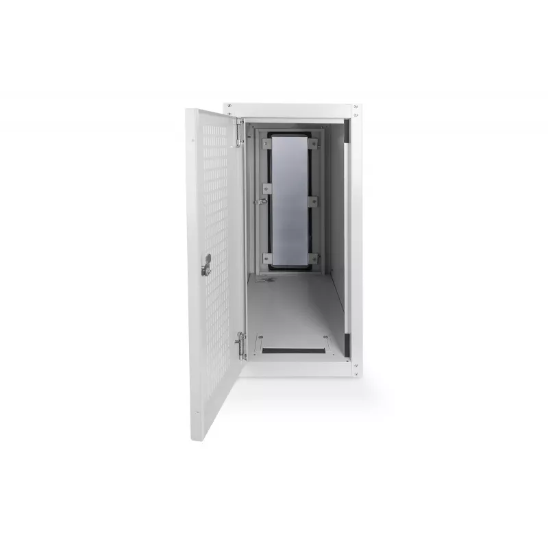 Digitus arvutikorpus klaasuksega, ratastel, lukustatav, ventilatsiooniavadega