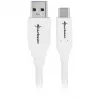 USB 3.2 Gen 2 kaabel, USB-A pistik > USB-C pistik (valge, 1 meeter)