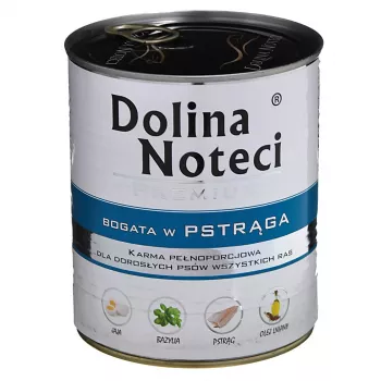 Märg koeratoit Dolina Noteci Trout Adult 800 g — teraviljavaba, 12% valku, 6% rasva
