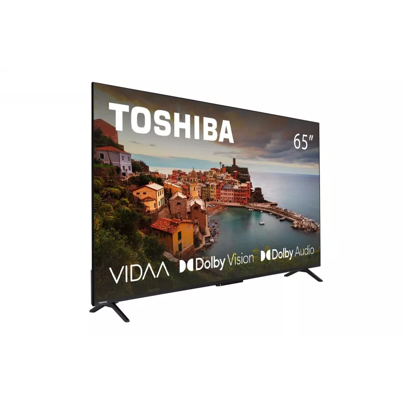 TV Toshiba 65UV2463DG 65 tolli (165,1 cm) 4K Ultra HD DLED Smart TV, 3840×2160, VIDAA, Wi‑Fi, 300 cd/m², must