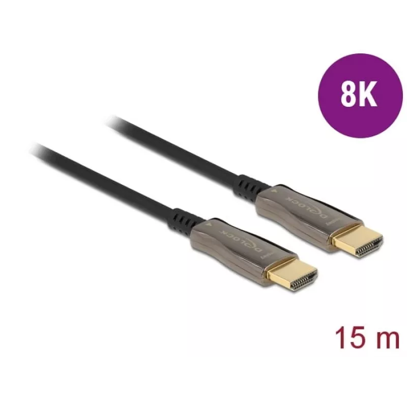 Aktiivne optiline kaabel HDMI DeLOCK 84037 8K 60 Hz 15 m