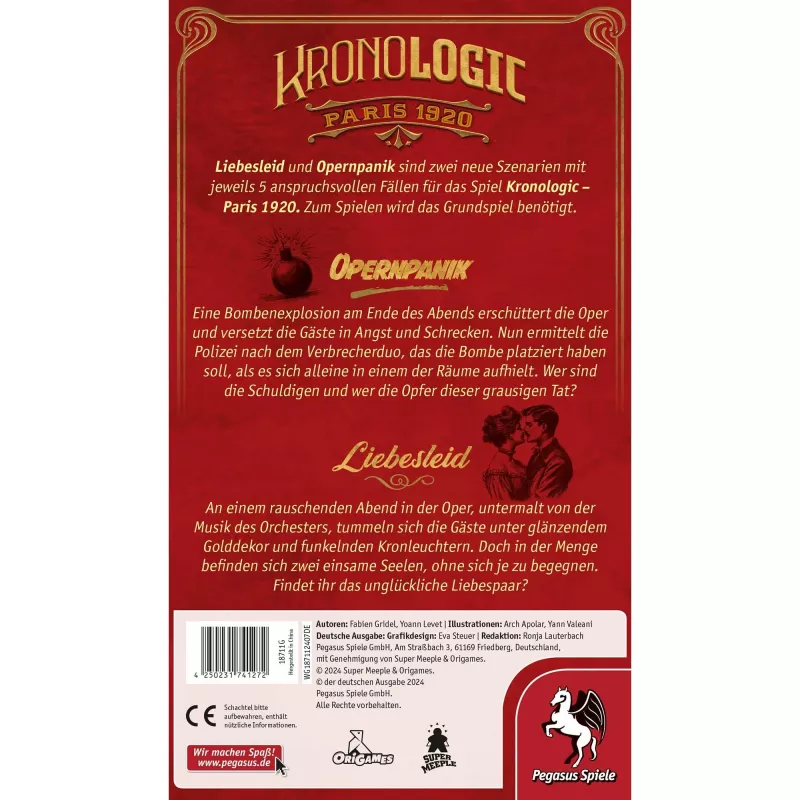 Kronologic - Paris1920: Liebesleid & Opernpanik, lauamängu laiendus