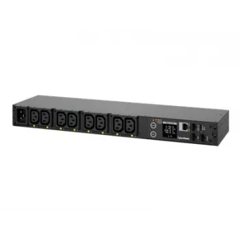 CyberPower PDU41005 toitejaotusseade (PDU) 8 vahelduvvoolu pistikupesa 1U Must