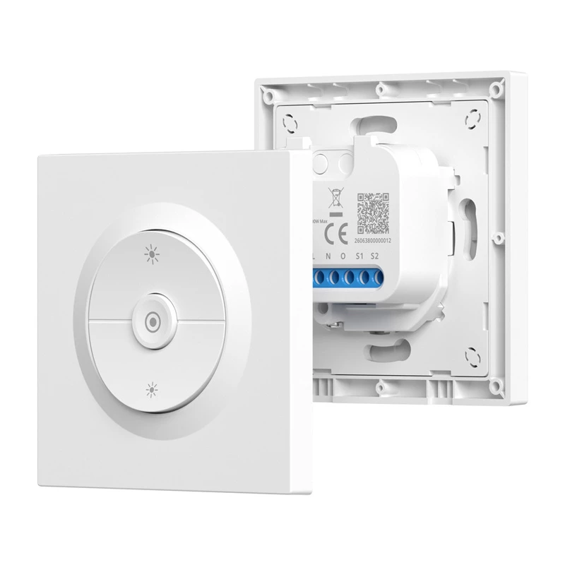 Nutikas seinanupp/dimmer Sonoff MINI-ZBDIM-E ZigBee — kompaktne sissepaigaldusega dimmer ja sisse/välja moodul